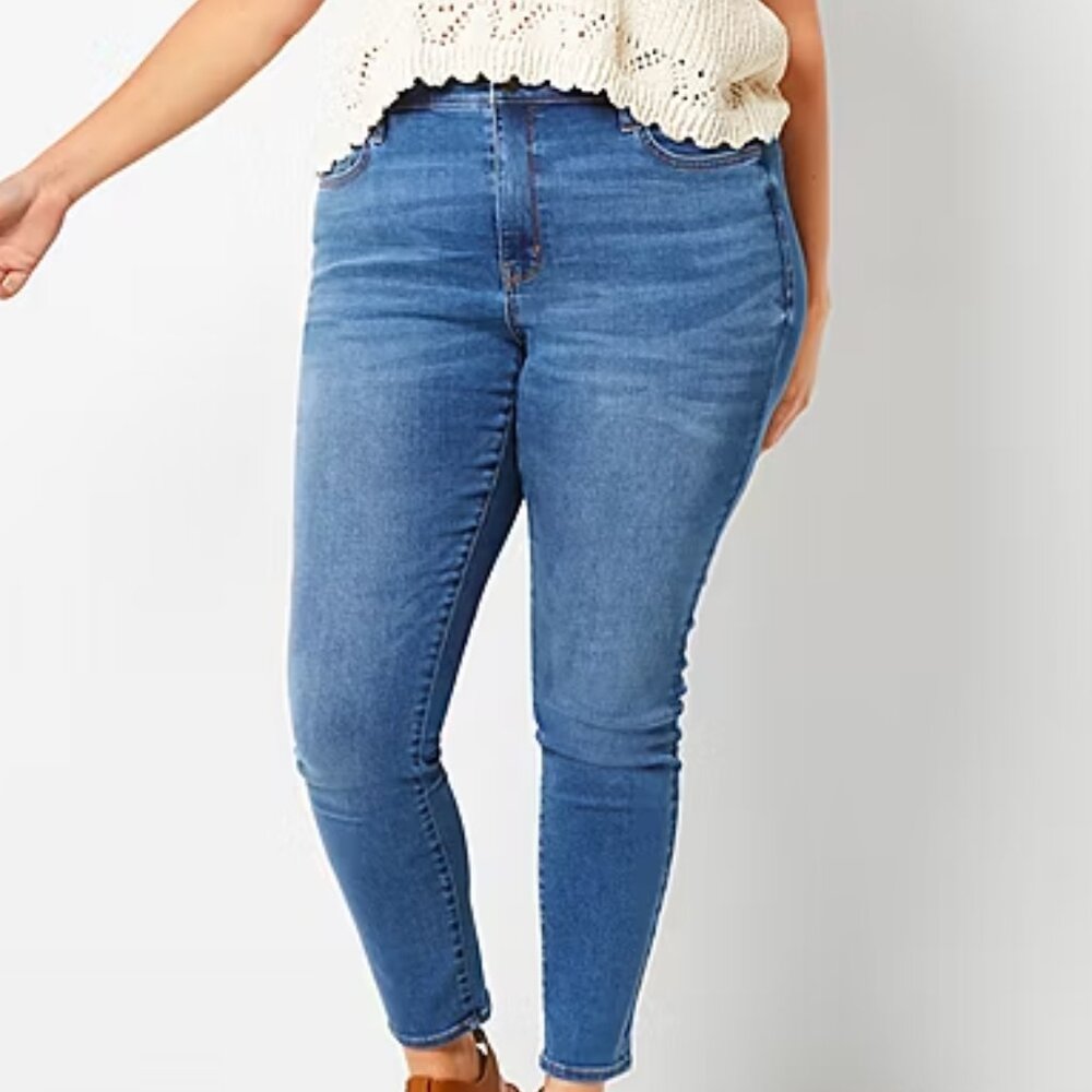 Women's A.n.a Plus Size High Rise Jegging - Medium Lyric - 28W - NWT